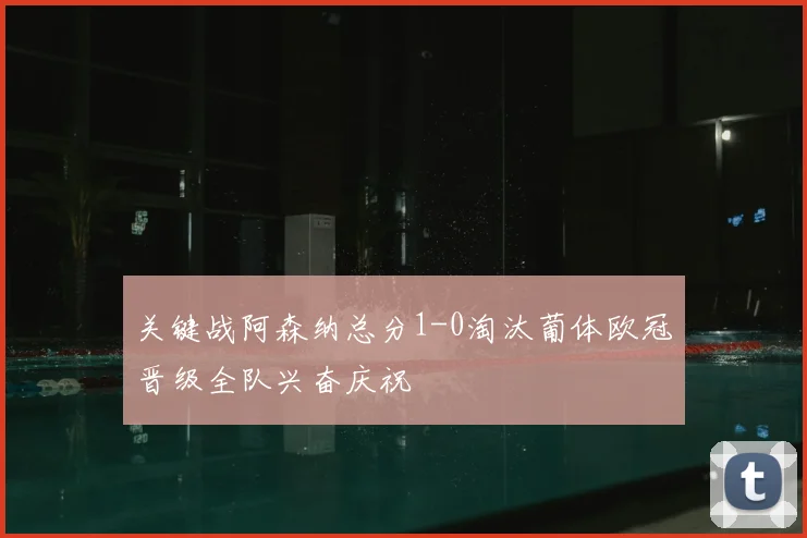 关键战阿森纳总分1-0淘汰葡体欧冠晋级全队兴奋庆祝